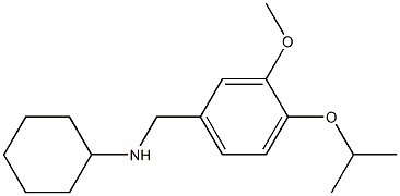 N-{[3-methoxy-4-(propan-2-yloxy)phenyl]methyl}cyclohexanamine 구조식 이미지