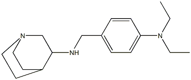 N-{[4-(diethylamino)phenyl]methyl}-1-azabicyclo[2.2.2]octan-3-amine 구조식 이미지