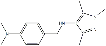 N-{[4-(dimethylamino)phenyl]methyl}-1,3,5-trimethyl-1H-pyrazol-4-amine Structure