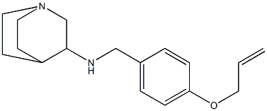 N-{[4-(prop-2-en-1-yloxy)phenyl]methyl}-1-azabicyclo[2.2.2]octan-3-amine 구조식 이미지