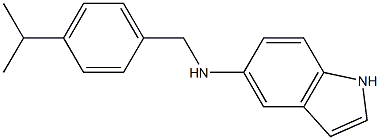 N-{[4-(propan-2-yl)phenyl]methyl}-1H-indol-5-amine 구조식 이미지