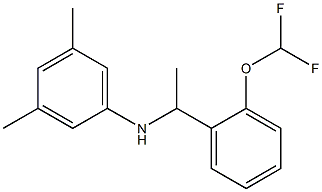 N-{1-[2-(difluoromethoxy)phenyl]ethyl}-3,5-dimethylaniline 구조식 이미지