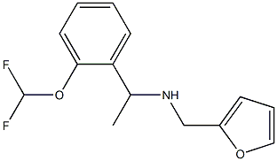 N-{1-[2-(difluoromethoxy)phenyl]ethyl}-N-(2-furylmethyl)amine Structure