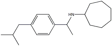 N-{1-[4-(2-methylpropyl)phenyl]ethyl}cycloheptanamine Structure