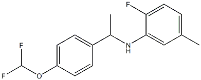 N-{1-[4-(difluoromethoxy)phenyl]ethyl}-2-fluoro-5-methylaniline 구조식 이미지