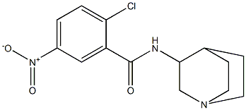 N-{1-azabicyclo[2.2.2]octan-3-yl}-2-chloro-5-nitrobenzamide 구조식 이미지