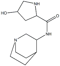 N-{1-azabicyclo[2.2.2]octan-3-yl}-4-hydroxypyrrolidine-2-carboxamide Structure