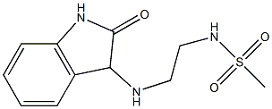 N-{2-[(2-oxo-2,3-dihydro-1H-indol-3-yl)amino]ethyl}methanesulfonamide 구조식 이미지