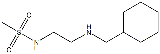 N-{2-[(cyclohexylmethyl)amino]ethyl}methanesulfonamide 구조식 이미지