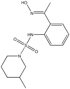 N-{2-[1-(hydroxyimino)ethyl]phenyl}-3-methylpiperidine-1-sulfonamide Structure