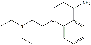 N-{2-[2-(1-aminopropyl)phenoxy]ethyl}-N,N-diethylamine 구조식 이미지