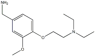 N-{2-[4-(aminomethyl)-2-methoxyphenoxy]ethyl}-N,N-diethylamine Structure