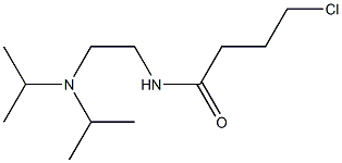 N-{2-[bis(propan-2-yl)amino]ethyl}-4-chlorobutanamide 구조식 이미지