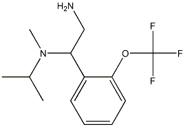 N-{2-amino-1-[2-(trifluoromethoxy)phenyl]ethyl}-N-isopropyl-N-methylamine 구조식 이미지