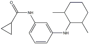 N-{3-[(2,6-dimethylcyclohexyl)amino]phenyl}cyclopropanecarboxamide Structure