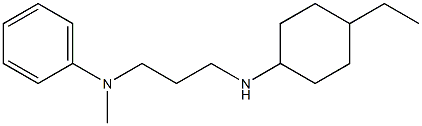 N-{3-[(4-ethylcyclohexyl)amino]propyl}-N-methylaniline Structure