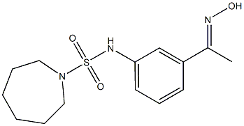 N-{3-[1-(hydroxyimino)ethyl]phenyl}azepane-1-sulfonamide Structure