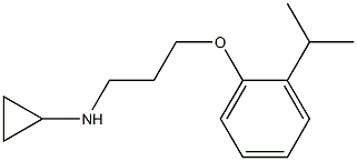 N-{3-[2-(propan-2-yl)phenoxy]propyl}cyclopropanamine Structure