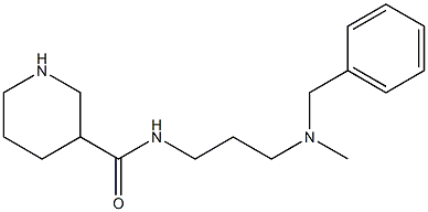 N-{3-[benzyl(methyl)amino]propyl}piperidine-3-carboxamide 구조식 이미지