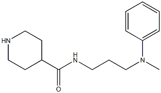 N-{3-[methyl(phenyl)amino]propyl}piperidine-4-carboxamide 구조식 이미지