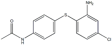 N-{4-[(2-amino-4-chlorophenyl)sulfanyl]phenyl}acetamide 구조식 이미지