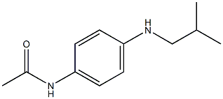 N-{4-[(2-methylpropyl)amino]phenyl}acetamide Structure