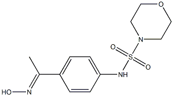 N-{4-[1-(hydroxyimino)ethyl]phenyl}morpholine-4-sulfonamide Structure