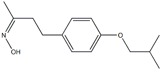 N-{4-[4-(2-methylpropoxy)phenyl]butan-2-ylidene}hydroxylamine 구조식 이미지