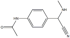 N-{4-[cyano(methylamino)methyl]phenyl}acetamide 구조식 이미지