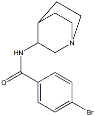 N-1-azabicyclo[2.2.2]oct-3-yl-4-bromobenzamide 구조식 이미지
