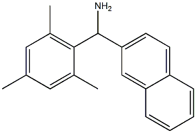 naphthalen-2-yl(2,4,6-trimethylphenyl)methanamine Structure