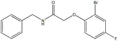 N-benzyl-2-(2-bromo-4-fluorophenoxy)acetamide Structure