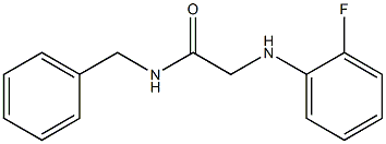 N-benzyl-2-[(2-fluorophenyl)amino]acetamide Structure