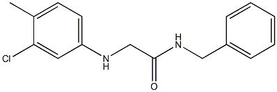 N-benzyl-2-[(3-chloro-4-methylphenyl)amino]acetamide Structure