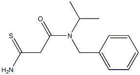 N-benzyl-2-carbamothioyl-N-(propan-2-yl)acetamide 구조식 이미지