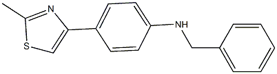 N-benzyl-4-(2-methyl-1,3-thiazol-4-yl)aniline Structure