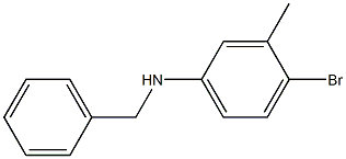 N-benzyl-4-bromo-3-methylaniline Structure