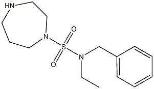 N-benzyl-N-ethyl-1,4-diazepane-1-sulfonamide 구조식 이미지