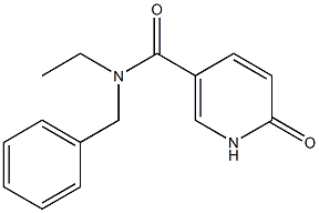 N-benzyl-N-ethyl-6-oxo-1,6-dihydropyridine-3-carboxamide Structure