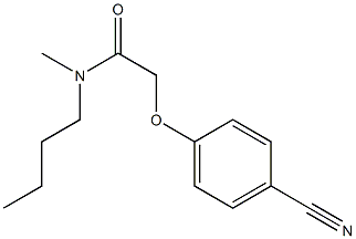 N-butyl-2-(4-cyanophenoxy)-N-methylacetamide 구조식 이미지