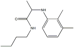 N-butyl-2-[(2,3-dimethylphenyl)amino]propanamide Structure