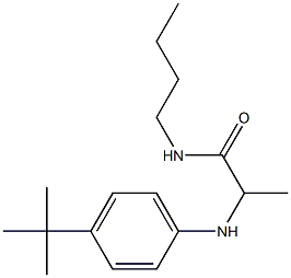 N-butyl-2-[(4-tert-butylphenyl)amino]propanamide 구조식 이미지