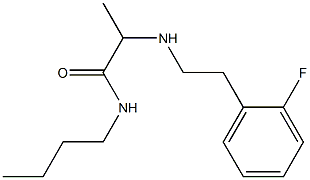 N-butyl-2-{[2-(2-fluorophenyl)ethyl]amino}propanamide 구조식 이미지