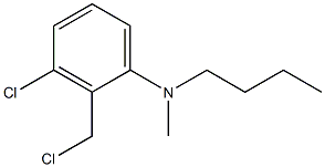 N-butyl-3-chloro-2-(chloromethyl)-N-methylaniline 구조식 이미지