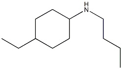 N-butyl-4-ethylcyclohexan-1-amine Structure