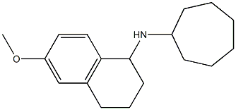 N-cycloheptyl-6-methoxy-1,2,3,4-tetrahydronaphthalen-1-amine 구조식 이미지