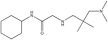 N-cyclohexyl-2-({2-[(dimethylamino)methyl]-2-methylpropyl}amino)acetamide Structure