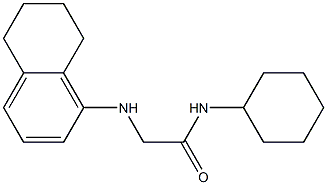 N-cyclohexyl-2-(5,6,7,8-tetrahydronaphthalen-1-ylamino)acetamide 구조식 이미지