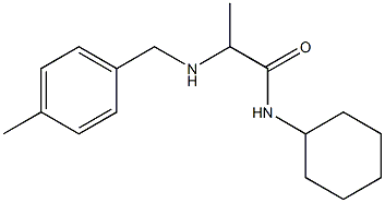 N-cyclohexyl-2-{[(4-methylphenyl)methyl]amino}propanamide 구조식 이미지