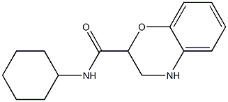 N-cyclohexyl-3,4-dihydro-2H-1,4-benzoxazine-2-carboxamide 구조식 이미지